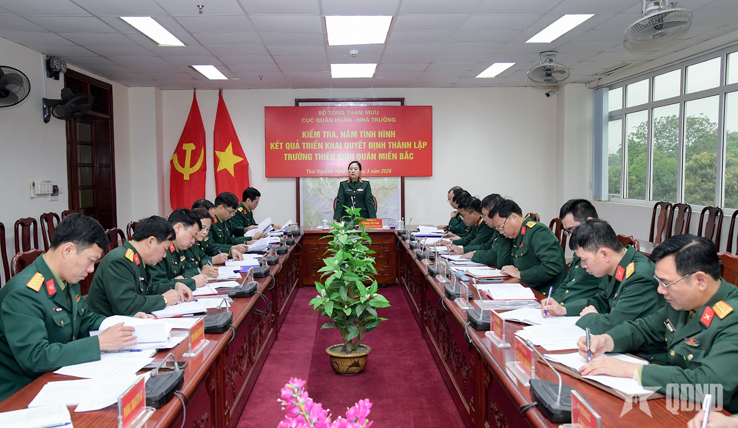 Cục Quân huấn - Nhà trường kiểm tra kết quả triển khai quyết định thành lập Trường Thiếu sinh quân miền Bắc